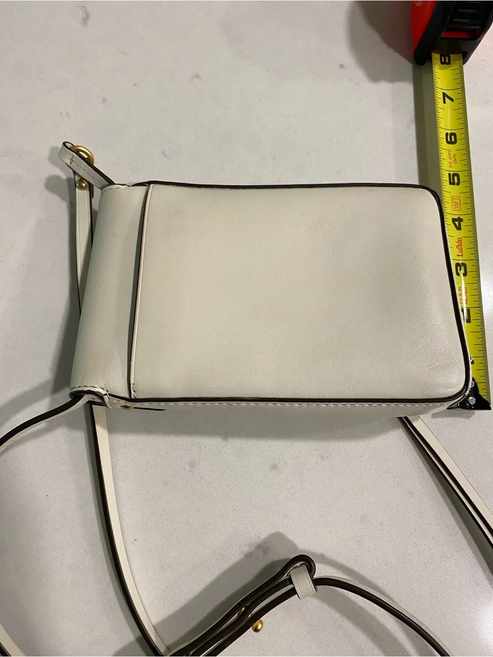 Tory Burch Cream Leather Miller phone Crossbody - Picture 3 of 15
